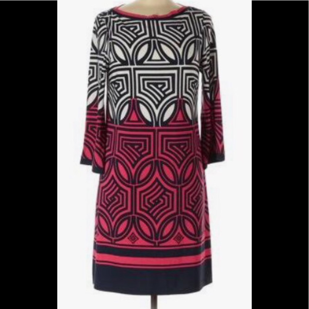 Eliza J Graphic Print Jersey Shift Dress